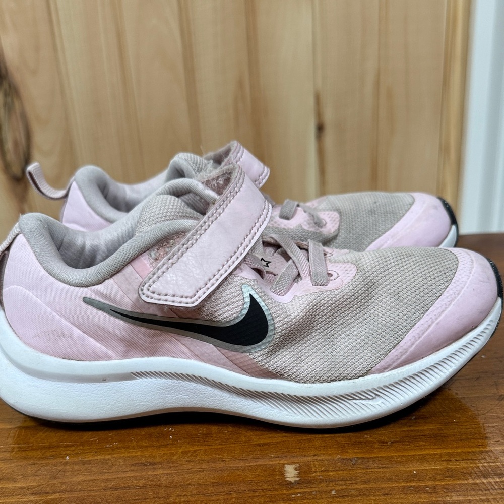 Nike Kids Pink and Gray Sneakers